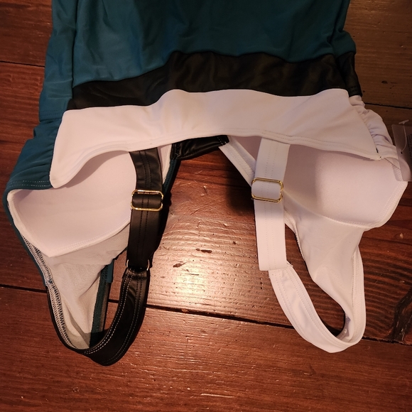 Gabi Fresh Swim 1pc swimsuit sz D/DD sizes colorblock molded cups nwt - Picture 3 of 4